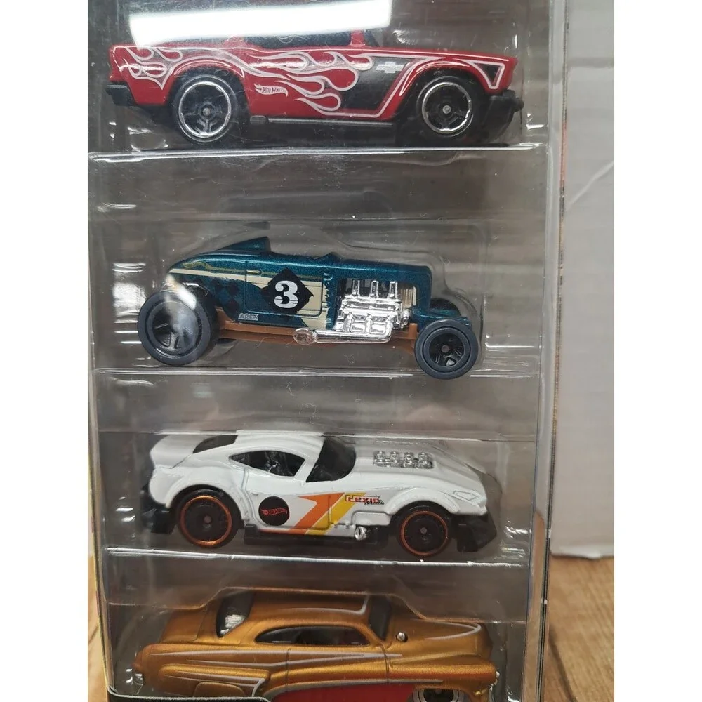 Hot Wheels HW Hot Rods 5-Car Diecast Set 1:64 Unopened Box 1952 1957